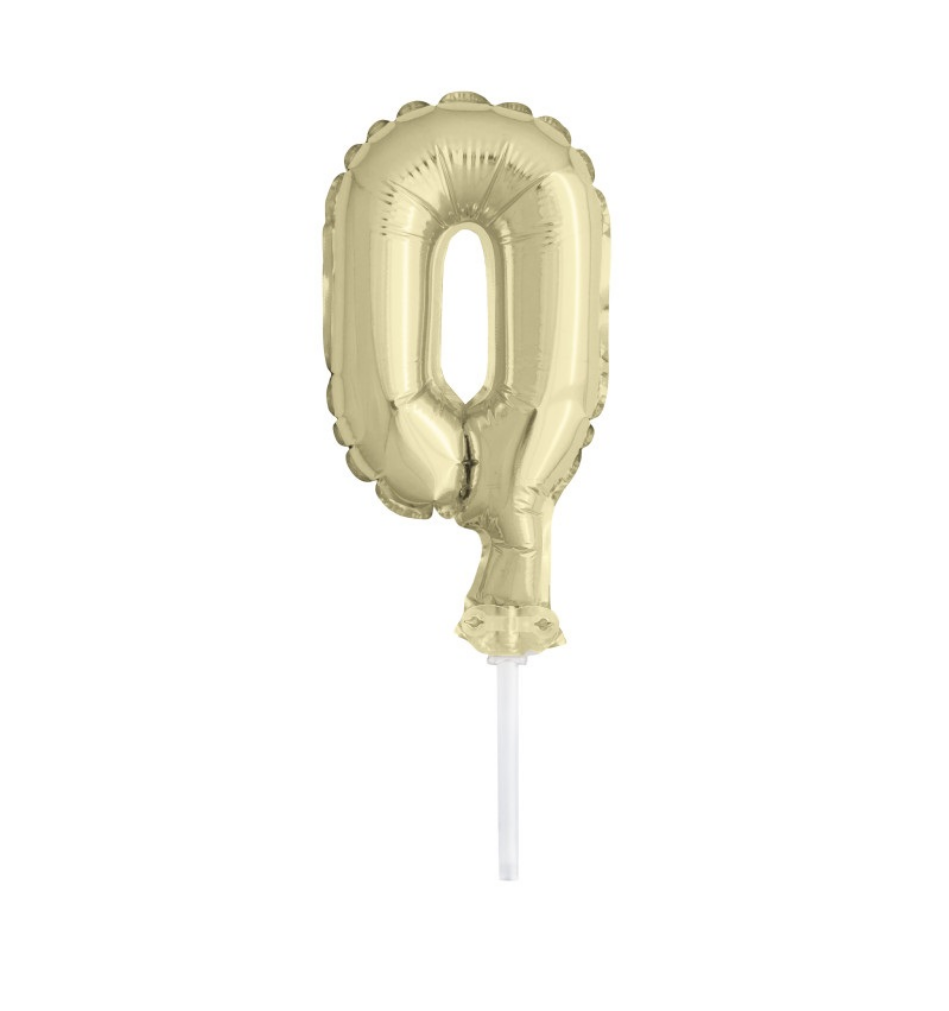 Álblaðra - Kökutoppur - 13 cm - Gyllt