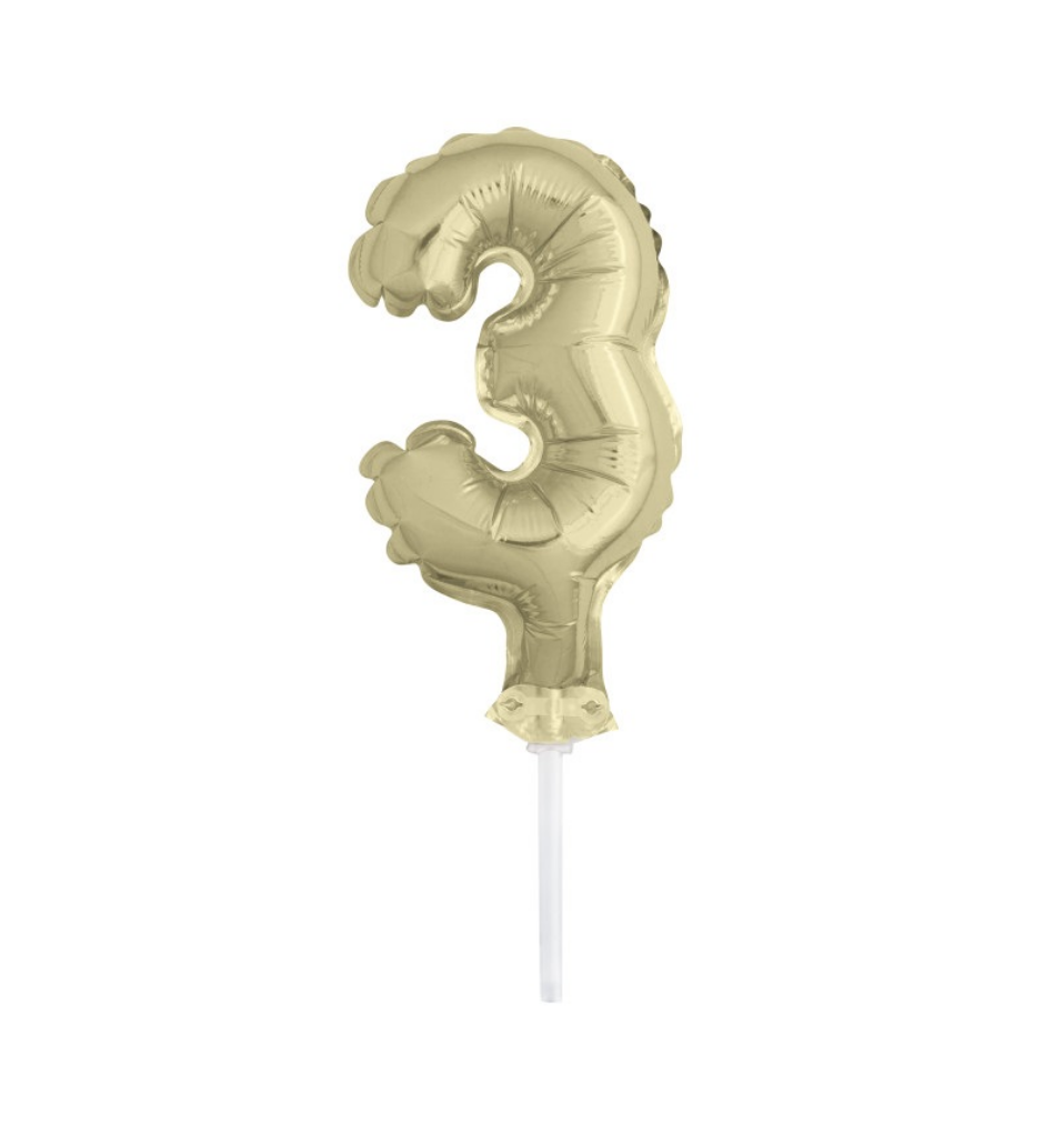 Álblaðra - Kökutoppur - 13 cm - Gyllt