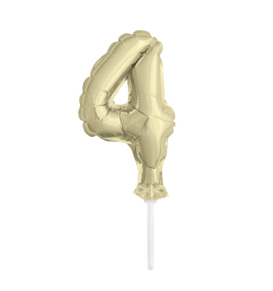 Álblaðra - Kökutoppur - 13 cm - Gyllt