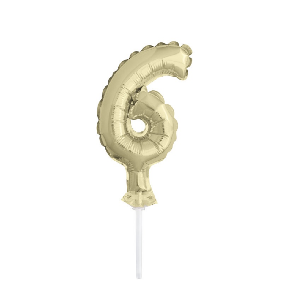 Álblaðra - Kökutoppur - 13 cm - Gyllt