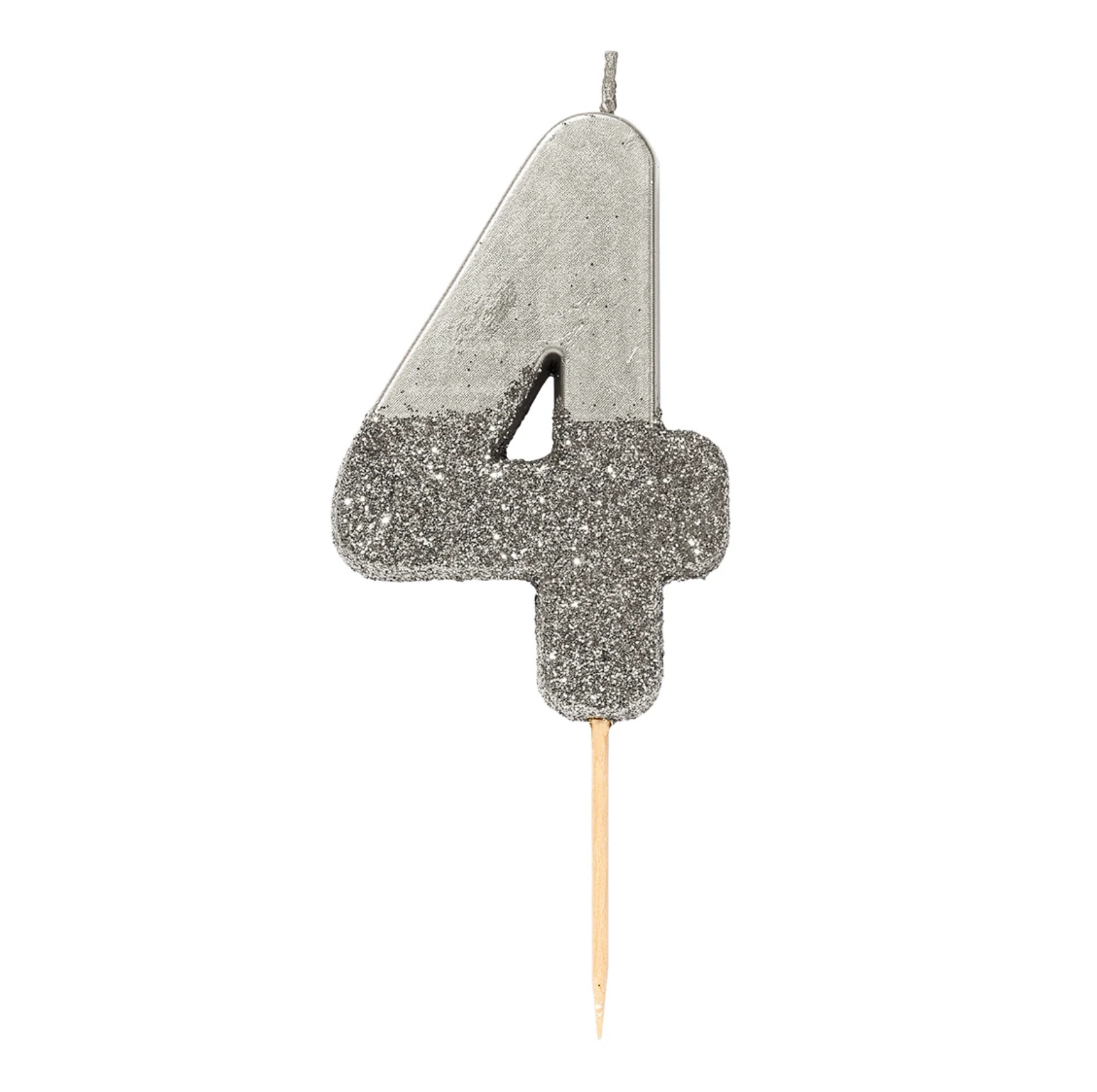 Númerakerti - Glimmer - We ❤ Birthdays - Silfur