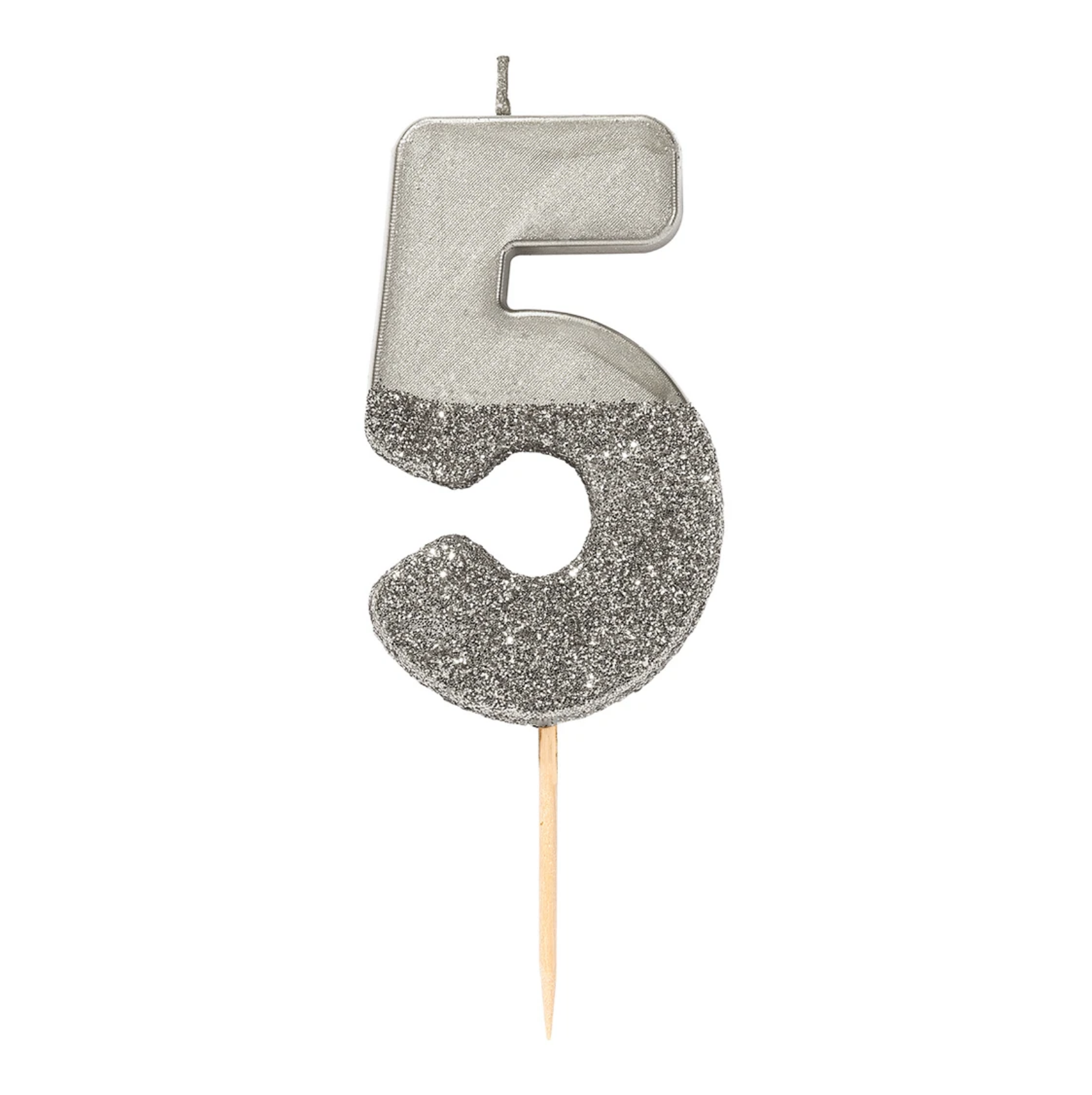 Númerakerti - Glimmer - We ❤ Birthdays - Silfur