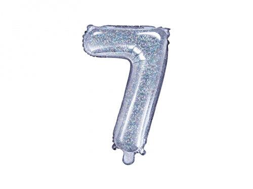 Álblaðra - Tölustafur - 35 cm - Holographic